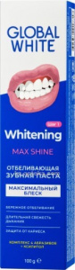 Купить GLOBAL WHITE ОТБЕЛИВАЮЩАЯ WHITENING MAX SHINE 100МЛ З/ПАСТА /АКЦИЯ/ цена