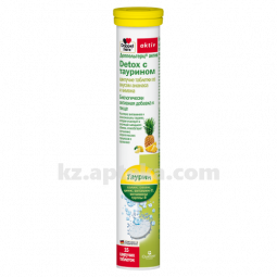 Купить ДОППЕЛЬГЕРЦ АКТИВ DETOX С ТАУРИНОМ АНАНАС/ЛИМОН 6,5 N15 ТАБЛ ШИП цена