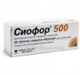 Купить СИОФОР 0,5 N60 ТАБЛ цена