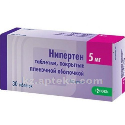 Купить НИПЕРТЕН 0,005 N30 ТАБЛ П/О цена