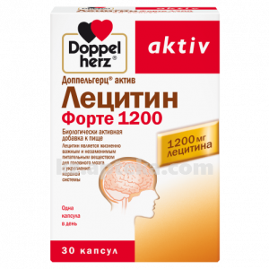 Купить ДОППЕЛЬГЕРЦ АКТИВ ЛЕЦИТИН ФОРТЕ 1200 N30 КАПС цена