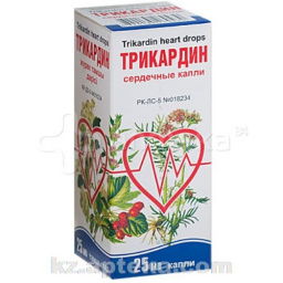 Купить ТРИКАРДИН 25МЛ КАПЛИ цена
