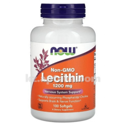 Купить NOW ЛЕЦИТИН 1200МГ N100 КАПС цена