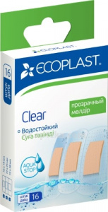 Купить ECOPLAST НАБОР ПЛАСТЫРЕЙ CLEAR МЕД ПОЛИМЕР 72Х19ММ 72Х25ММ 72Х38ММ N16 цена