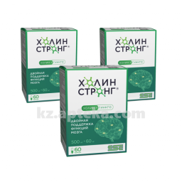 Купить КОМПЛЕКТ  ХОЛИН СТРОНГ N60 КАПС  при покупке 3уп скидка -20% цена