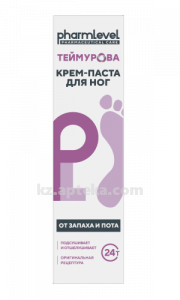 Купить ТЕЙМУРОВА КРЕМ-ПАСТА Д/НОГ ОТ ЗАПАХА И ПОТА 50,0 ЗЕЛЕНАЯ ДУБРАВА PHARMLEVEL цена