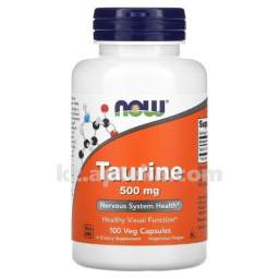Купить NOW ТАУРИН 500 МГ N100 КАПС цена