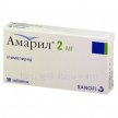 Купить АМАРИЛ 0,002 N30 ТАБЛ цена