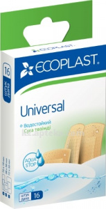 Купить ECOPLAST НАБОР ПЛАСТЫРЕЙ UNIVERSAL МЕД ПОЛИМЕР 72Х19ММ 38Х38ММ 72Х38ММ N16 цена