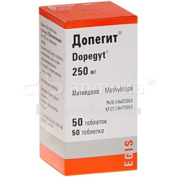 Купить ДОПЕГИТ 0,25 N50 ТАБЛ цена
