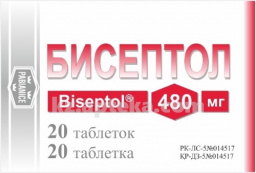 Купить БИСЕПТОЛ 0,48 N20 ТАБЛ цена