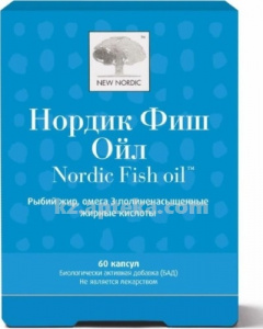 Купить NEW NORDIC ФИШ ОЙЛ N60 КАПС (Рыбий жир ) цена