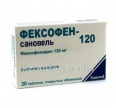 Купить ФЕКСОФЕН САНОВЕЛЬ 0,12 N20 ТАБЛ П/О цена