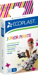 Купить ECOPLAST ПЛАСТЫРЬ JUNIOR PIRATE МЕД ПОЛИМЕР 70Х20ММ N10 цена