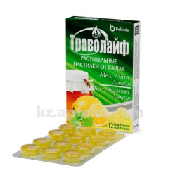Купить ТРАВОЛАЙФ МЕД МЯТА ЛИМОН N12 ПАСТИЛКИ цена
