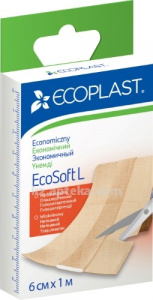 Купить ECOPLAST ПЛАСТЫРЬ ECOSOFT L МЕД НЕТКАН 6СМХ1М N1 цена