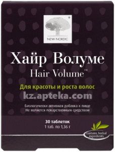 Купить NEW NORDIC ХАЙР ВОЛУМЕ N30 ТАБЛ (Для роста волос) цена