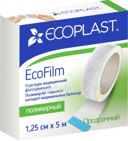 Купить ECOPLAST ПЛАСТЫРЬ ECOFILM МЕД ФИКС ПОЛИМЕР 1,25СМХ5М N1 цена