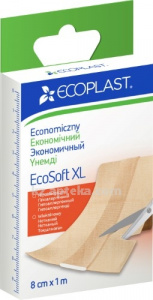 Купить ECOPLAST ПЛАСТЫРЬ ECOSOFT XL МЕД НЕТКАН 8СМХ1М N1 цена