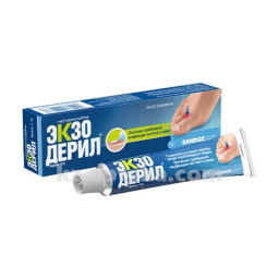 Купить ЭКЗОДЕРИЛ 1% 15,0 КРЕМ цена