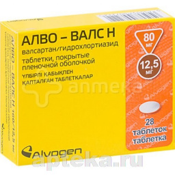 Купить АЛВО-ВАЛС Н  0,08/0,0125 N28 ТАБЛ П/О цена